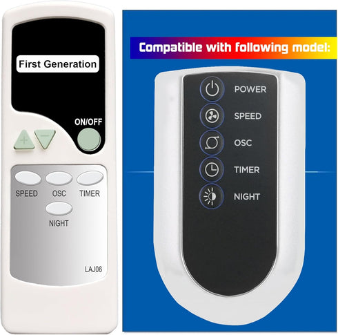 Replacement Remote Control for Lasko Household Tower Fan T42951...