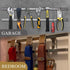 YIIYIIN 18 Inch Magnetic Knife Holder for Wall Mount-Magnetic Knife Strips with 12 Hook-304 Stainless Steel Wall Magnetic Knife Bar Rack-Knife Blo...