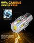 OXILAM Upgraded 1156 LED Bulbs Reverse Light, 6000K White 400% Brightness 3000 Lumens, BA15S 7506 1003 1141 P21W LED Bulb Used for Backup Tail Bra...