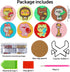 DOTSOPS 8 Pcs Cartoon animal Diamond Painting Coasters Kits with Holder - DIY Diamond Art Coaster - Non Slip Coaster for Adults Diamond Painting K...
