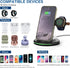 3 in 1 Journey Charger for Fitbit sense2/sense/versa 3/Versa 4, Wireless Charger for iphone14/Samsung Galaxy S23, AirPods Pro, Galaxy Buds Pro, Ot...