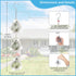 Bird Scare Discs Set, Highly Reflective Bird Reflectors Wind Spinner, Extra Sparkly Drop-Shape Wind Spinner Bird Devices to Scare Birds Away from ...