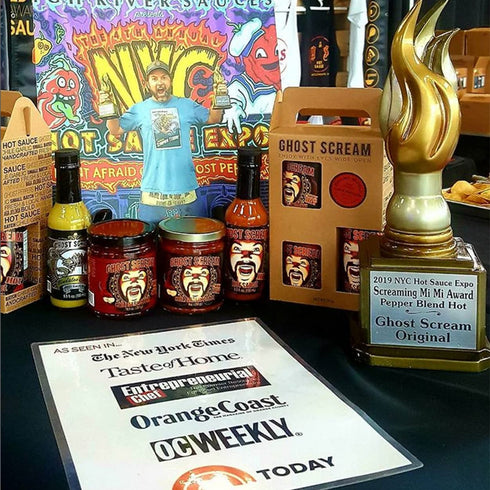 Ghost Scream Hot Sauce - "Original Flavor" (Smoky, Bold & Flavorful!) - Original Award-Winning Ghost Pepper Recipe, (5.5 Oz.)...