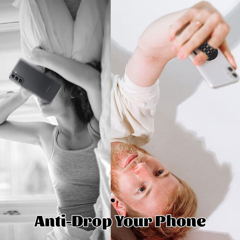 Phone Grip Strap Holder Silicone Cell Phone Gripper for Back of Phone Finger Holder for Hand, Compatible with iPhone, Samsung, Android Smart Phone...