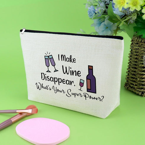 Wine Lovers Gifts Wine Drinker Gifts Makeup Bag Wine Gifts for Mom Wife Sister Friendship Gifts Wine Gifts for Wine Lovers Appreciation Gifts for ...
