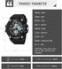 Military Men's Sports Analog Quartz Watch Dual Display Alarm Digital Watches with LED Backlight...