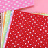 20pcs 15x15 cm Felt Fabric Sheet Flower Dot Printed Felt Pack Squares Nonwoven Patchwork for DIY Kids Crafting Sewing...