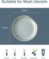 Ceramic Spoon Rest for Kitchen Counter, Kithcen Spoon Holder for Stove Top, Cooking Utensil Rest with Drip Tray for Ladles, Tongs & Spatula, Dishw...
