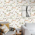 Colorful Animals Peel and Stick Wallpaper Squirrel,owl,snake,rabbit Removable Waterproof Wallpaper Decorative Contact Paper Vinyl Boho Mushrooms a...