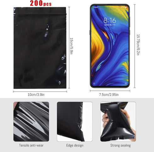 Sanitary Napkin Disposal Bags, 200 PCS Tampon Disposal Bags Feminine Black Opaque Bags Personal Disposal Bags for Tampons,Sanitary Pads,Sanitary L...
