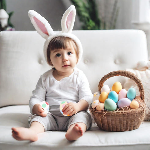 Easter Egg Silicone Teething Toys for Babies, 2-Pack - Colorful, Sensory Development Baby Chew Toys, Ideal for Toddler's First Easter Basket Stuff...