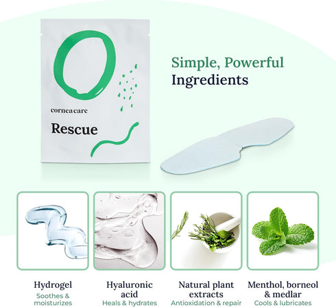 | Rescue Hydrogel Self Cooling Compresses | Eye Cooling Pads | Cooling Eye Patches | Cooling Eye Masks | Cold Eye Masks for Puffy Eyes | 6 Count |...
