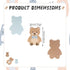 Threan 300 Pieces Bear Confetti Baby Shower Paper Confetti for Holiday Festival Party Table Home Decorations, 0.98 Inch(Blue, Brown)...