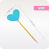 Cupcake Toppers 30Pcs Set, GUCUJI Funny Blue Heart DIY Glitter Mini Birthday Cake Snack Decorations Picks Suppliers Party Accessories for Wedding ...