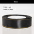 YASEO 25 Yards 1 Inch Black Satin Ribbon with Gold Edges, Gold Border Fabric Ribbons for Gift Wrapping and Crafts...