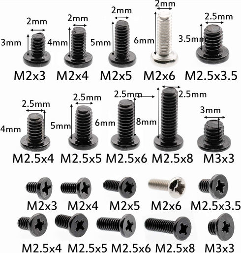 500pcs Laptop Notebook Computer Screw Kit Set for IBM HP Dell Lenovo Samsung Sony Toshiba Gateway Acer...