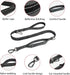 Heavy Duty Dog Leash, 4-5.5FT No Pull Shock Absorbing Dog Leash Reflective Dog Walking Training Leash Bungee Dog Leash with 2 Padded Handles for M...