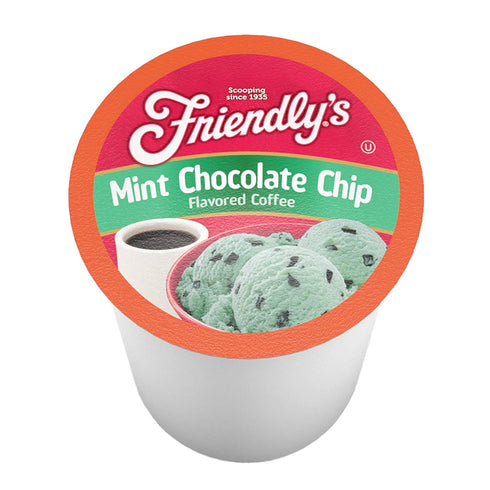 friendly's Flavored Ice Cream Coffee Pods, Compatible with Keurig K Cup Brewers (Mint Chocolate Chip, 12 Count)...
