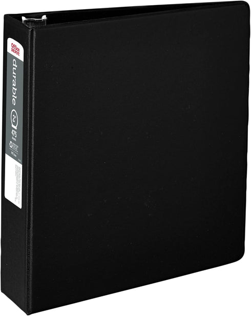 OfficeMax Durable Reference Binders with Round Ring 2", Black...