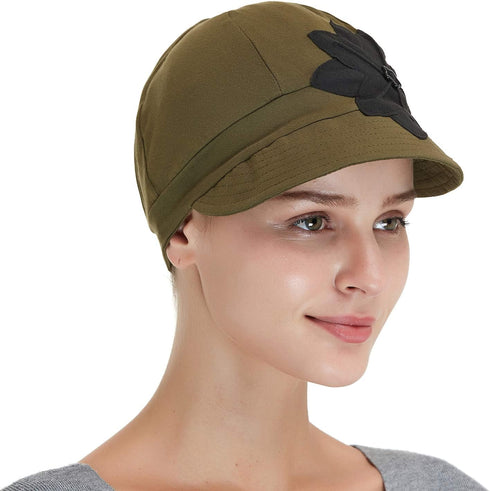 Bamboo Fashion Hat for Woman Daily Use with Brim Visor, Hats for Cancer Chemo Patients Women...