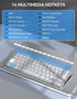 TECKNET 2.4G Wireless Keyboard, Ultra Slim Compact Computer Keyboard with Media Hotkeys, Silent Small USB Keyboard for Laptop PC Desktop Smart TV ...