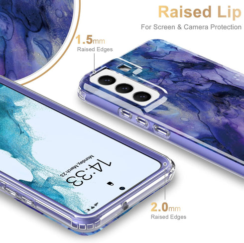 Esdot Compatible with Samsung Galaxy S22 Plus Case,Passing 21ft Drop Test,with Fashionable Designs for Women Girls,Protective Phone Case for Galax...