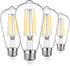 MAXvolador Vintage LED Edison Bulb Dimmable 60W Equivalent 850 Lumens, 6W Edison Light Bulbs 3000K, Antique ST58 LED Filament Bulb E26 Base, Pack ...