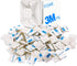 XHF 200 PCS 1/2" White Self Adhesive Cable Zip Tie Mounts Wire Cable Clips Holders Management Anchors Organizer Holders Squares(HS-100)...