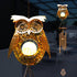 Solar Owl Wind Chimes Garden Decor – Metal Memorial Wind-Chime with 5 Tuned Tubes,Garden Otudoor Patio Balcony Tree Ornaments,Birthday Gifts for M...