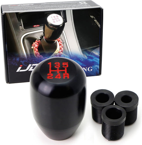iJDMTOY JDM Style 5-Speed Manual Shift Knob Compatible with Acura Honda Toyota Lexus Scion Mazda Mitsubishi Nissan Infiniti, etc (Black)...