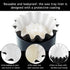 Boao Wax Melt Liners Reusable Wax Warmer Containers Leakproof Cups for Scented Candle, Paper Holders for Electric Pluggable Melter and Burner(Blac...