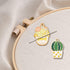 Needle Minder Magnetic for Cross Stitch,Cactus Keepers Sewing and Embroidery Kit,Set of Pin Holders Crafts Needlework Supplies?2 PCS?, Green, (csl...