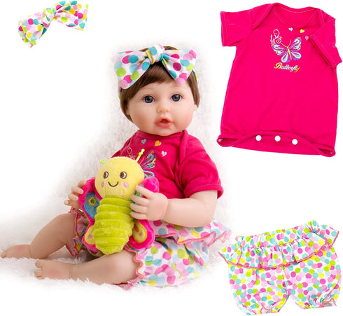 Aori Reborn Baby Dolls Clothes - Outfit Clothing Accessories Set for 20-24 inch Realistic Newborn Toy Dolls...