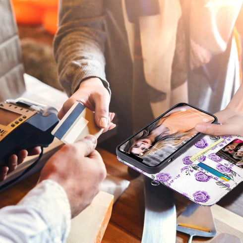 ULAK Compatible with iPhone 13 Wallet Case for Women, Premium PU Leather Flip Cover with Card Holder, Kickstand Feature Protective Purse Case for ...