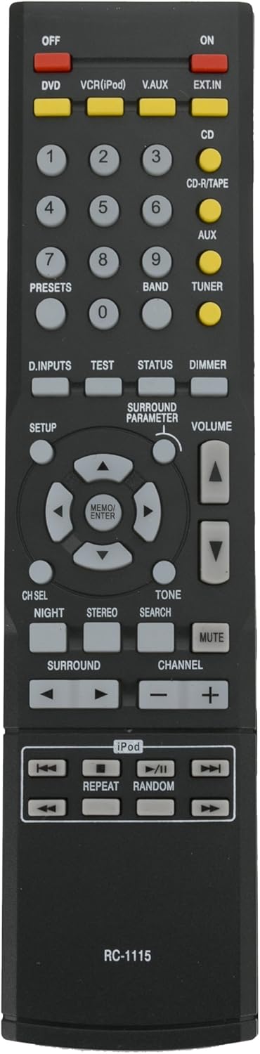 New Replace Ment Remote Control RC-1115 for Denon AV Surround Receiver AVR-390 AVR390 AVR-1610 AVR-1705 AVR-1804 AVR-2105...