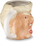 Funny Donald Trump Novelty Mug - 18 Oz - Hand Painted Donald Trump Face Shape Ceramic Coffee Mug...