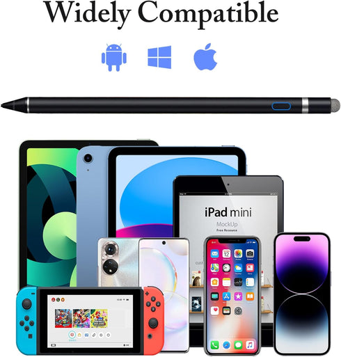 Stylus Pen for iPad, DOGAIN iPad Pencil for Touchscreen with Dual Touch Function, Active Digital Fine Point iPad Pen Compatible with iPad/Pro/Air/...