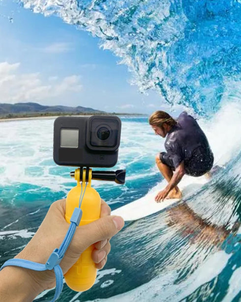 Floating Hand Grip, Waterproof Monopod Anti-loss Handheld Floaty Pole Stick for Gopro Hero 12/11/10/9/8/7/6/5/4 and Other Action Cameras, Suitable...