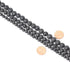 8mm 45PCS Black Lava Volcanic Stone Gemstone Round Loose Beads for Jewelry Making 1 Strand 15"...