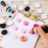 HINZIC 100pcs Mini Ink Blending Tools Replacement Foams for DIY Scrapbooking Paper Crafting Round Pads Refill Sponge Domed Art Supplies for Drawin...