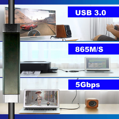 YOTETION USB 3.0 Cable 40FT, USB3.0 CABLE Male to Male, Compatible with Hard Drive, Cooling Fan/pad, Camera, DVD Player, TV, Flash Light, Hub, Mon...