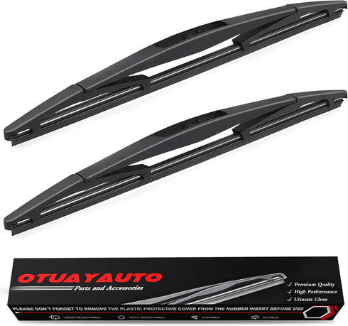 OTUAYAUTO Rear Windshield Wiper Blades - 2 Pieces of 14" Car Back Window Wiper - Replacement for Acura MDX RDX, Honda CRV Pilot, Subaru Forester O...