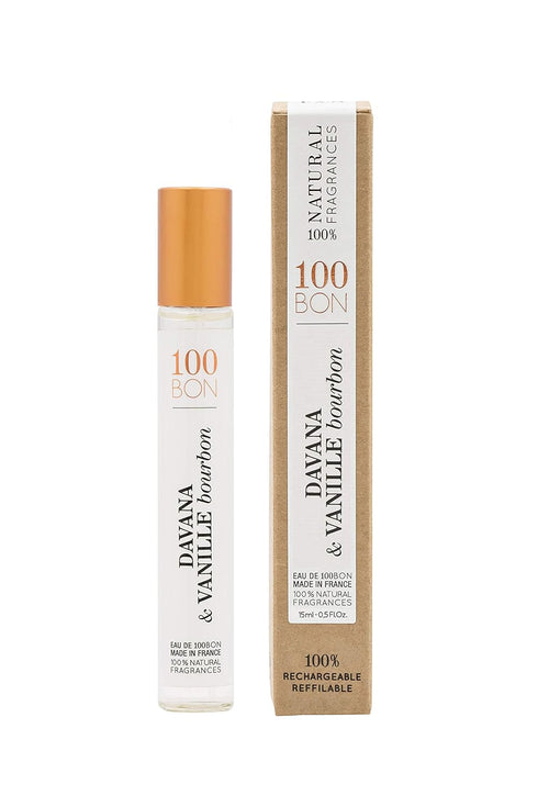 100BON Davana & Vanille Burbon – Davana & Vanilla Fragrance for Women & Men – Energizing Organic Fragrance - Fruity, Licorice & Sweet Notes Fragra...