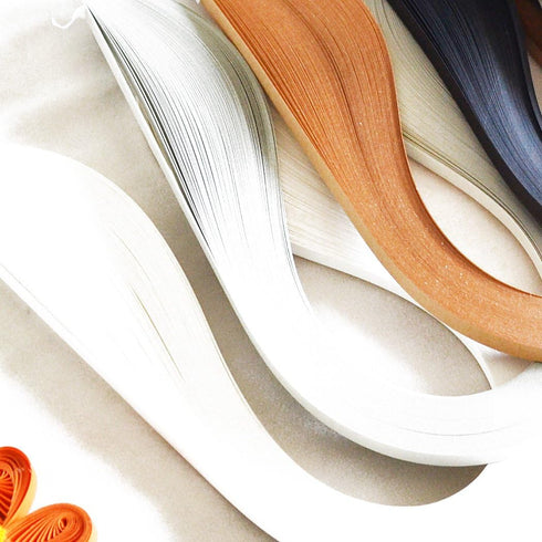 JUYA Single Color Quilling Strips Set 600 Strips 6 Colors 39cm Length/Strip Paper Width 5mm...