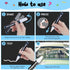 White Window Chalk Markers Pen: 6 Pack White Glass Marker, Liquid Chalk Marker for Chalkboard Signs, Car Window Paint Marker Pen for Bistro, Jars,...