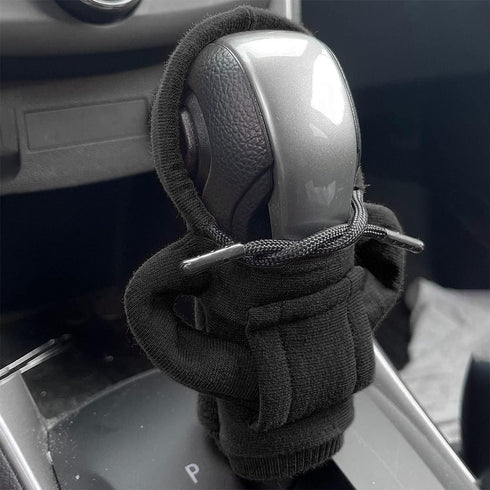 Car Shift Gear Cover, Fashionable Sweater Hoodie Auto Shift Knob Cover, Soft & Comfortable, Universal Fit Automotive Gear Shift Knob Protector, Ca...