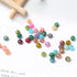 Cadikez 400PCS Natural Stone Beads 8MM Smooth Round Agate Gemstone Beads Spacer Beading Colorful Loose Beads Charms for DIY Bracelet Necklace Earr...