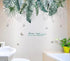 Tropical Leaves Wall Decals Removable Jungle Green Palms Tree Plant Wall Stickers for Living Room Kids Room Bedroom Playroom Decor...