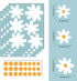 A Room with Flower Vinyl Daisy Wall Decals, Peel and Stick Floral Stickers for Nursery, Kids Bedroom Livingroom Home Wall Art Decor-White...
