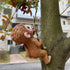 Climbing Monkey Tree Hugger Garden Monkey Statue Resin Animal Sculpture Yard Decor for Outside, Funny Tree Climber Figurine Outdoor Patio Lawn Dec...